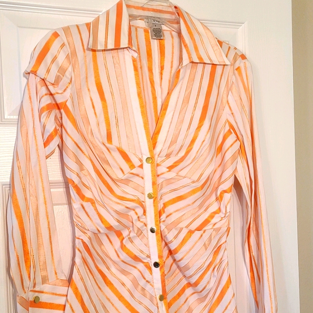 Cache snap button blouse